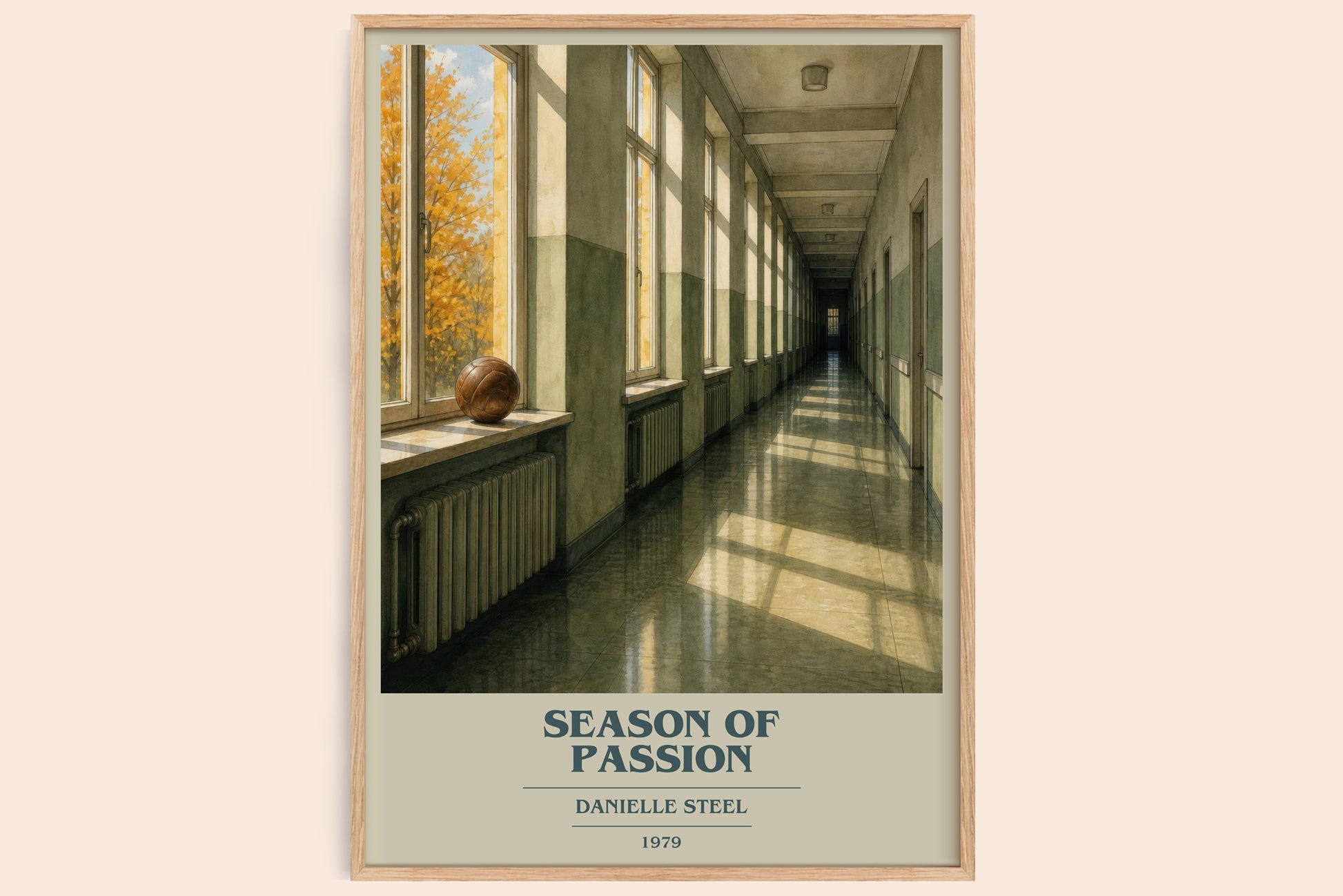 Season Of Passion book cover book poster by Danielle Steel – framed literary art print