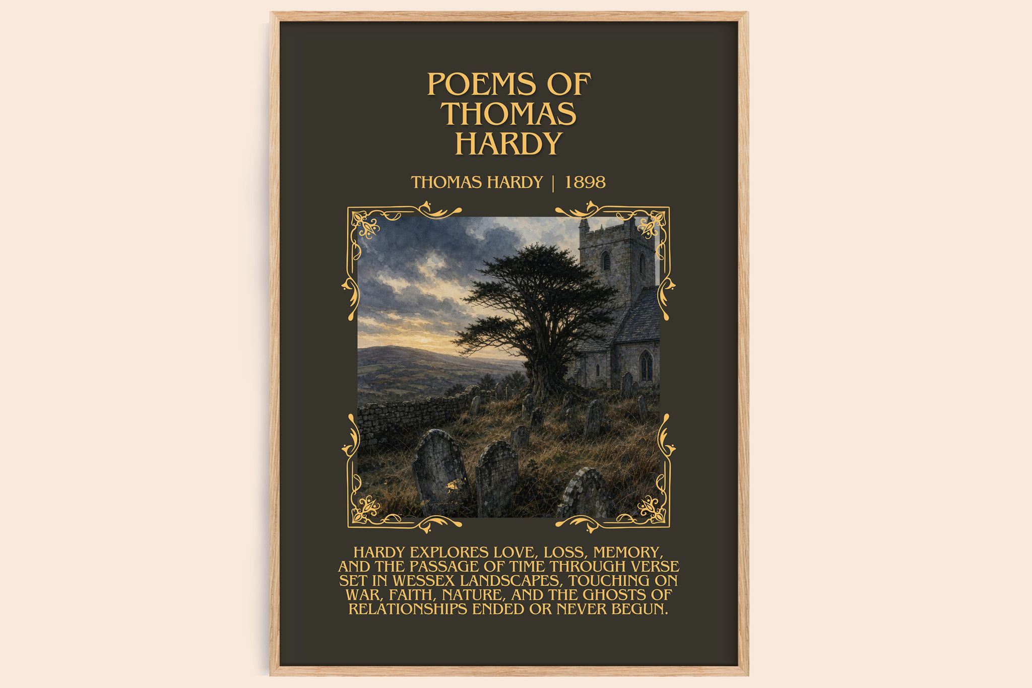 Poems Of Thomas Hardy Minimalist Book Poster by Thomas Hardy
