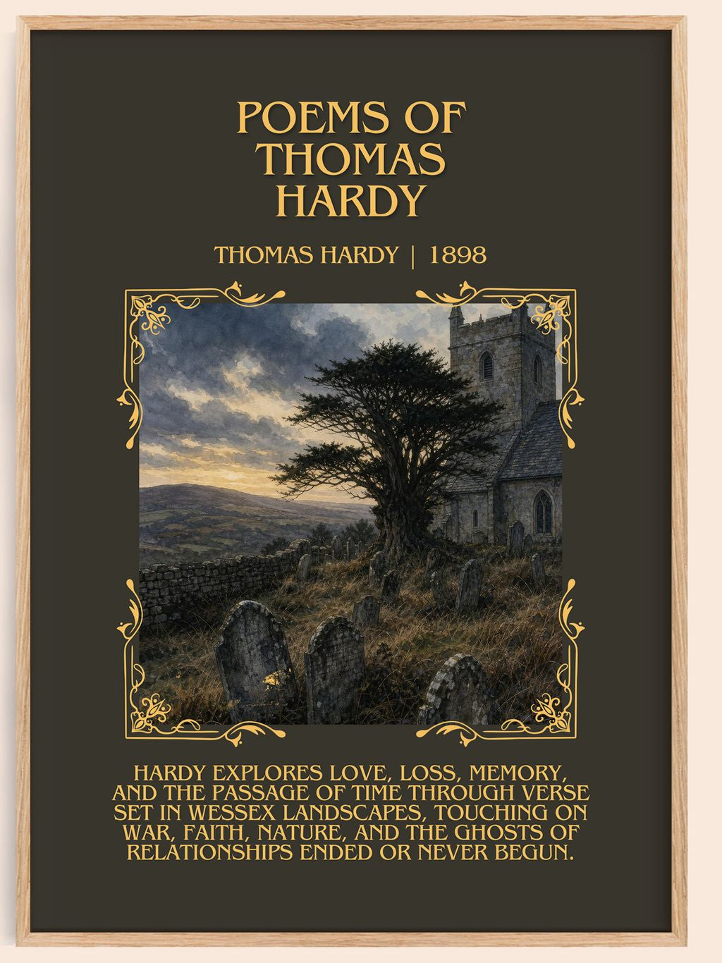 Poems Of Thomas Hardy Minimalist Book Poster by Thomas Hardy – book poster