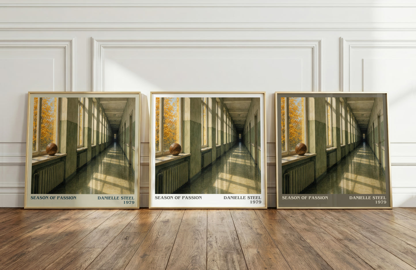 Season Of Passion literary art print colour and style options – Danielle Steel book art