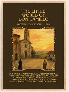 Little World Of Don Camillo Minimalist Book Poster by G. Guareschi – book poster