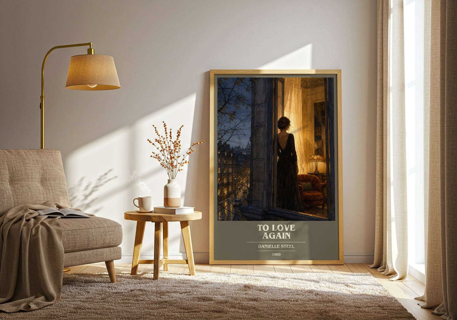 To Love Again book cover print on bookshelf – Danielle Steel fan gift
