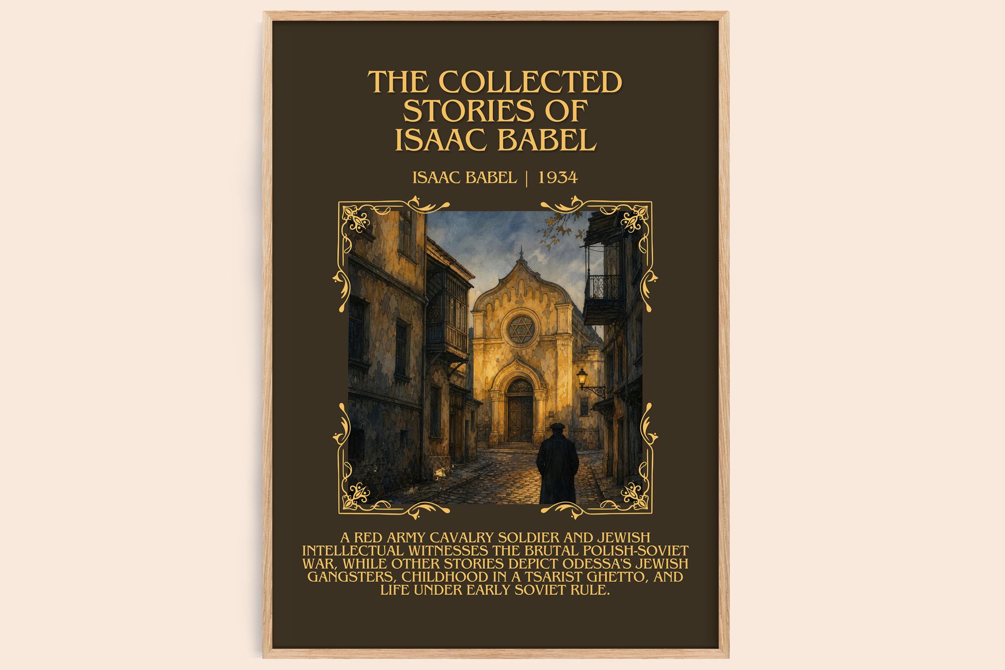 Collected Stories of Isaac Babel Minimalist Book Poster by Isaac Babel