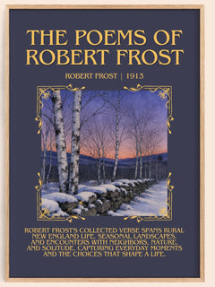 The Poems of Robert Frost Minimalist Book Poster by Robert Frost – book poster
