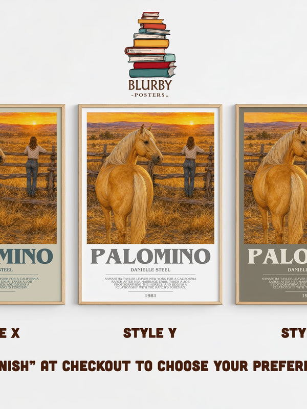 Palomino bookish print in frame leaning in hallway – romance wall art
