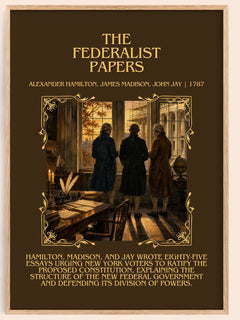 Federalist Papers Minimalist Book Poster by A. Jay – book poster