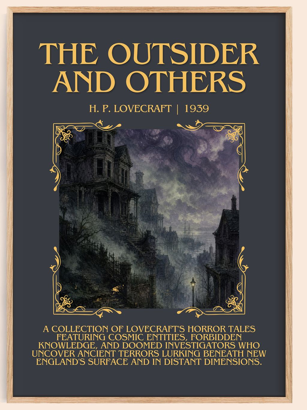 The Outsider And Others Minimalist Book Poster by H. P. Lovecraft – book poster