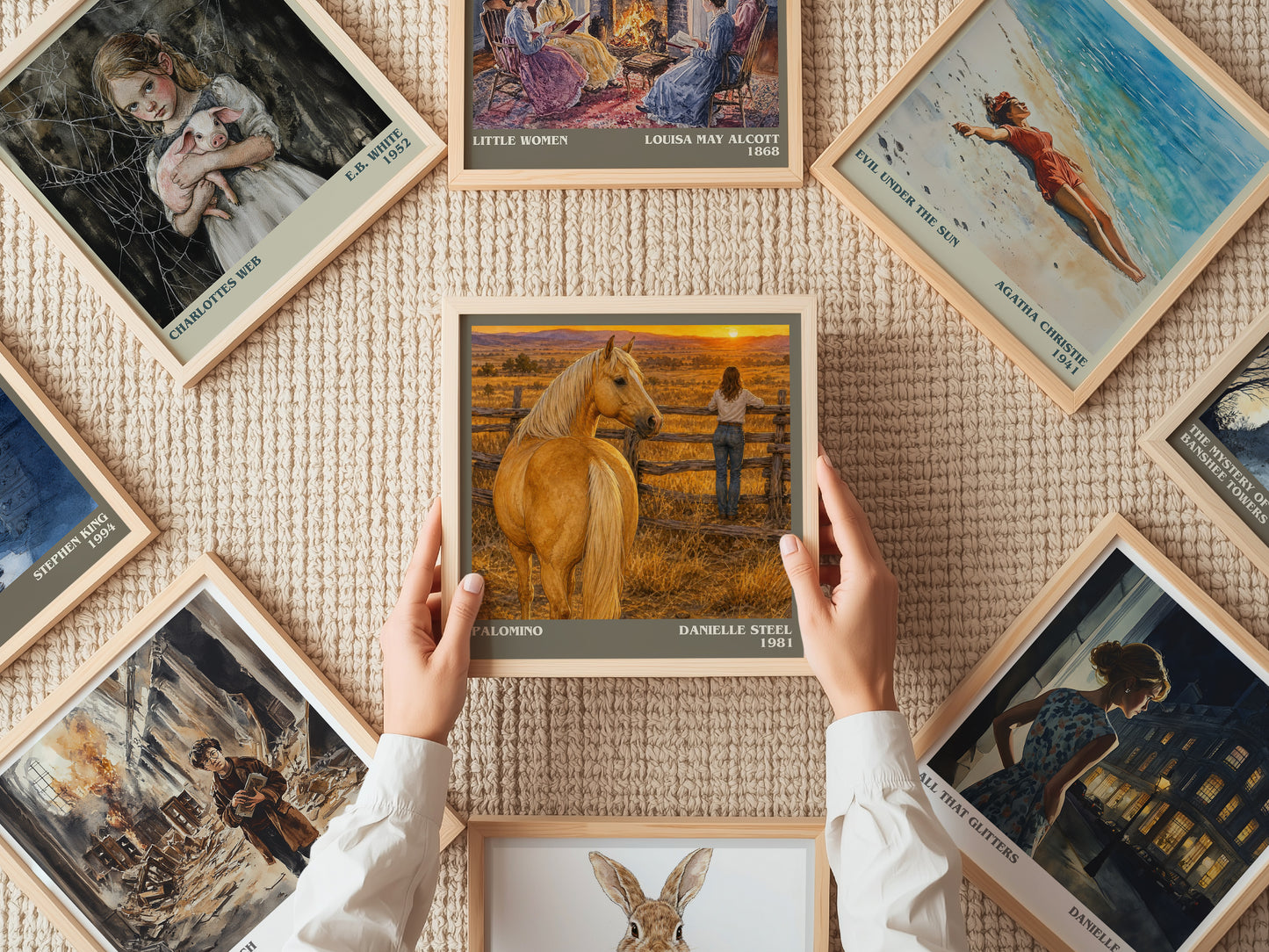 Palomino literary book poster framed on wall – romance wall art