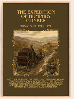 Expedition of Humphry Clinker Minimalist Book Poster by T. Smollett – book poster