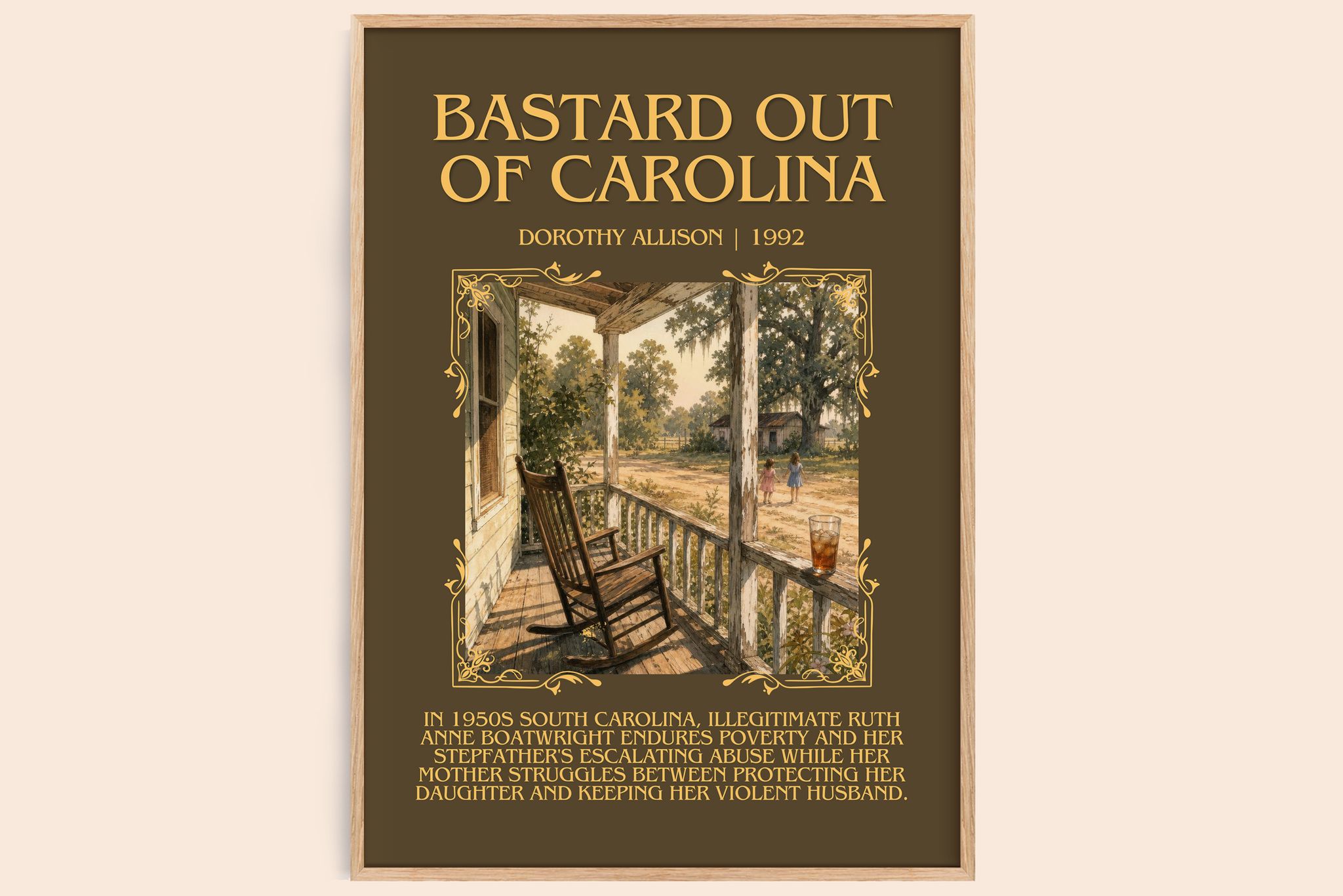 Bastard Out of Carolina Minimalist Book Poster by Dorothy Allison