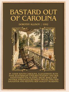 Bastard Out of Carolina Minimalist Book Poster by Dorothy Allison – book poster