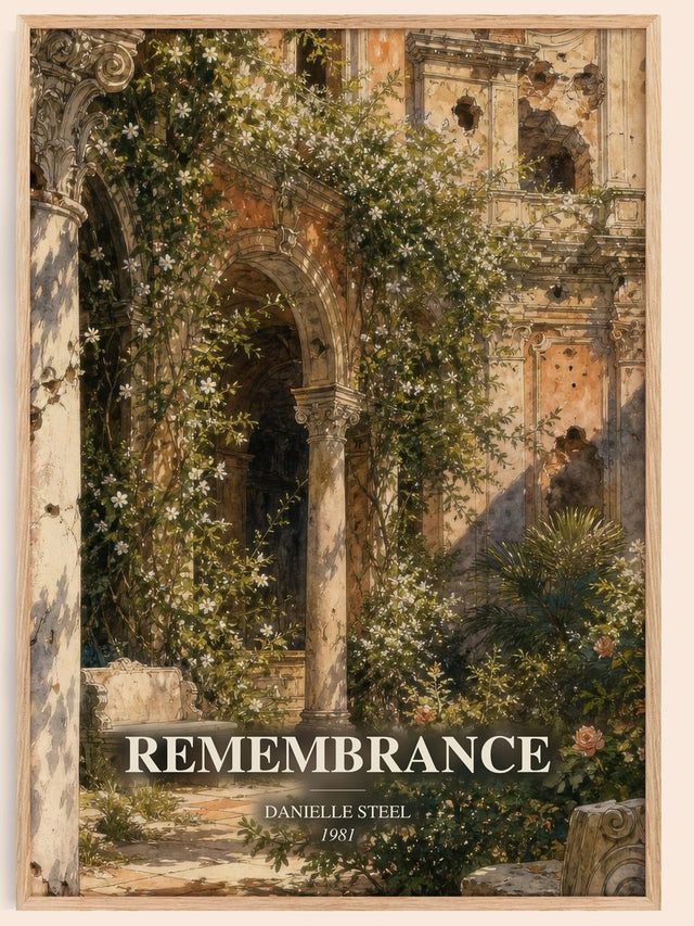 Remembrance Book Watercolour Illustration by Danielle Steel