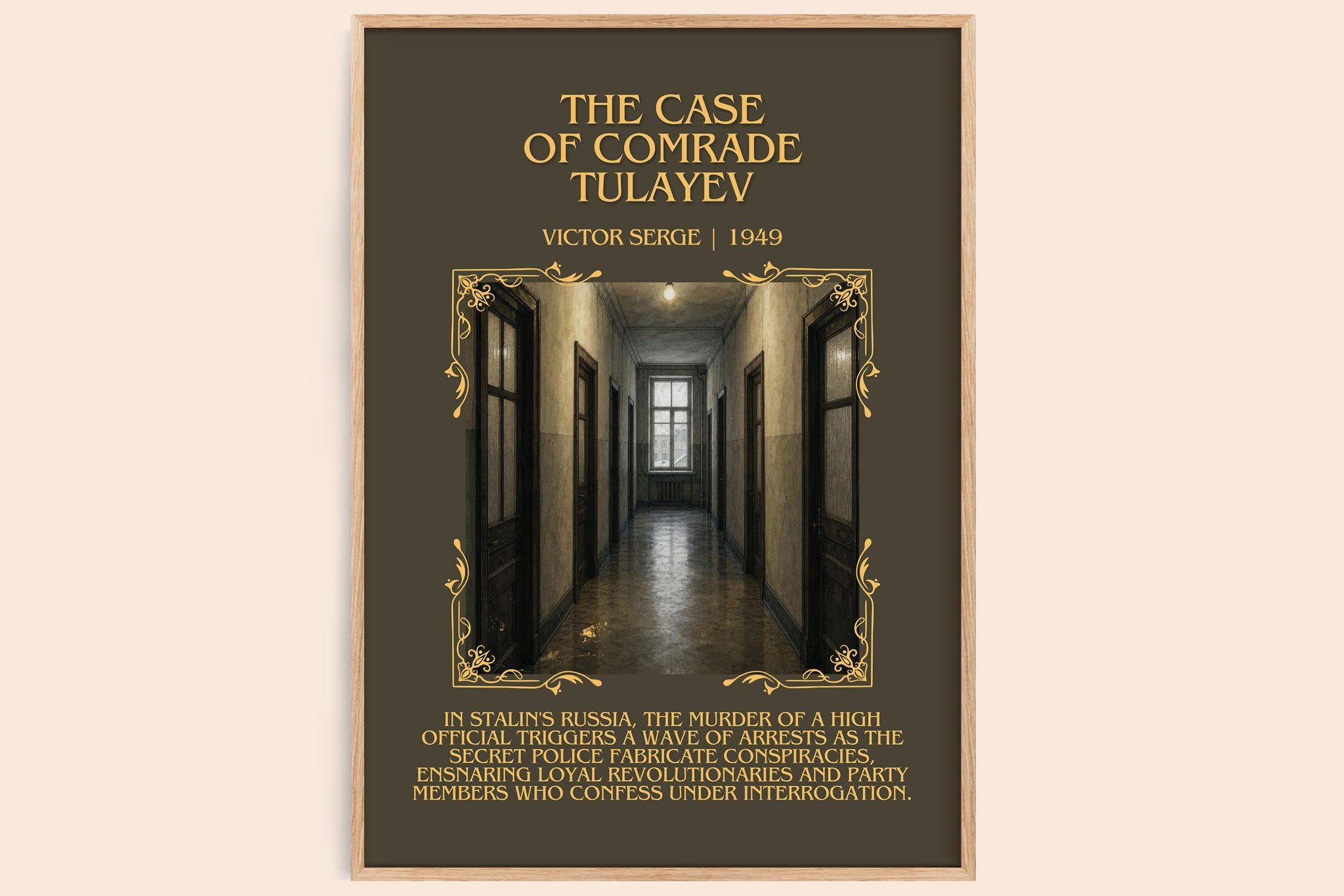 The Case of Comrade Tulayev Minimalist Book Poster by Victor Serge