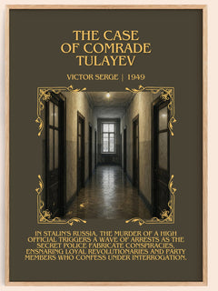 The Case of Comrade Tulayev Minimalist Book Poster by Victor Serge – book poster
