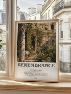 Remembrance Bookish Wall Art by Danielle Steel – image 2