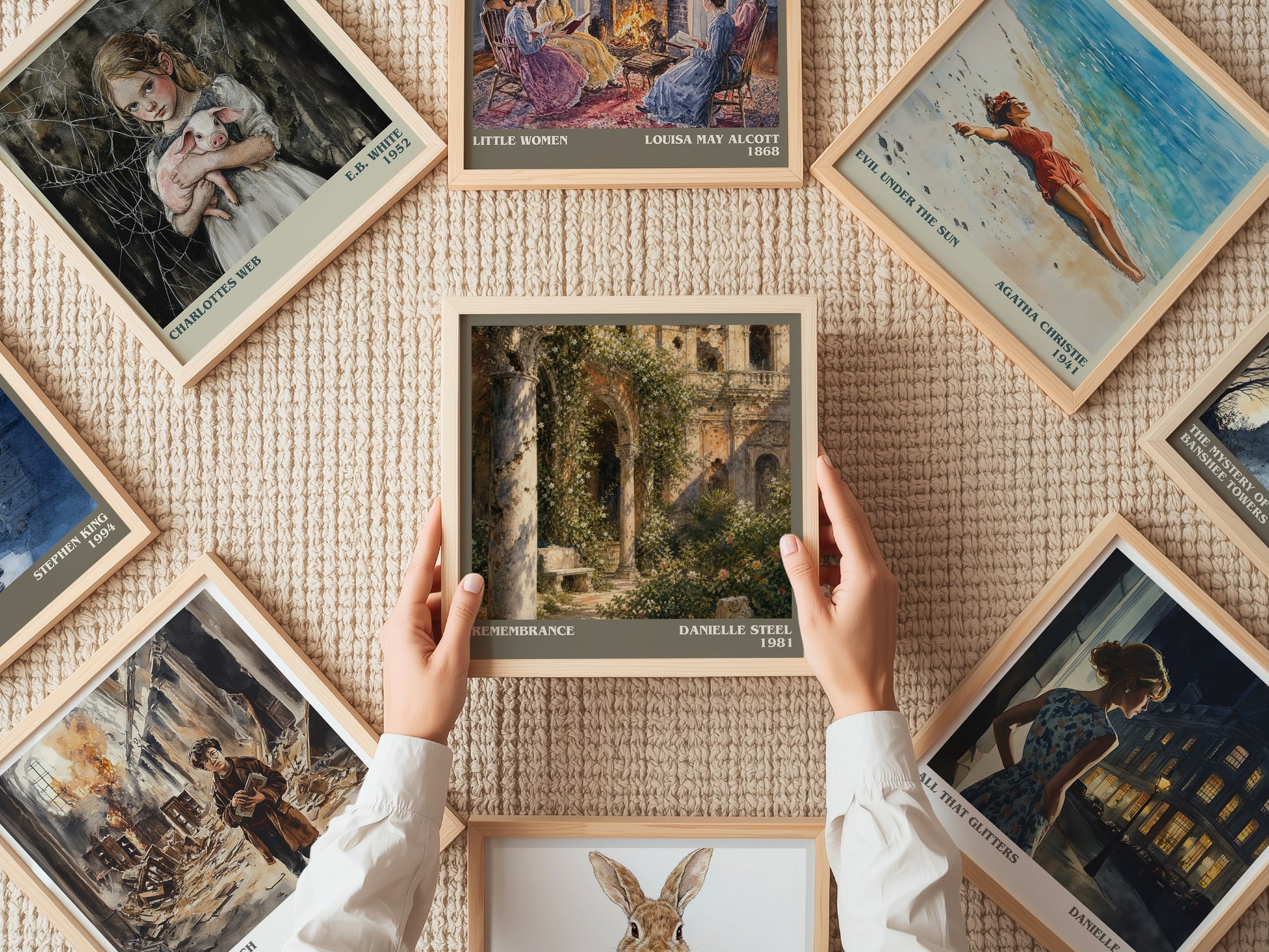 Remembrance literary book poster framed on wall – romance wall art