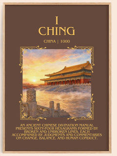 I Ching Minimalist Book Poster by China – book poster
