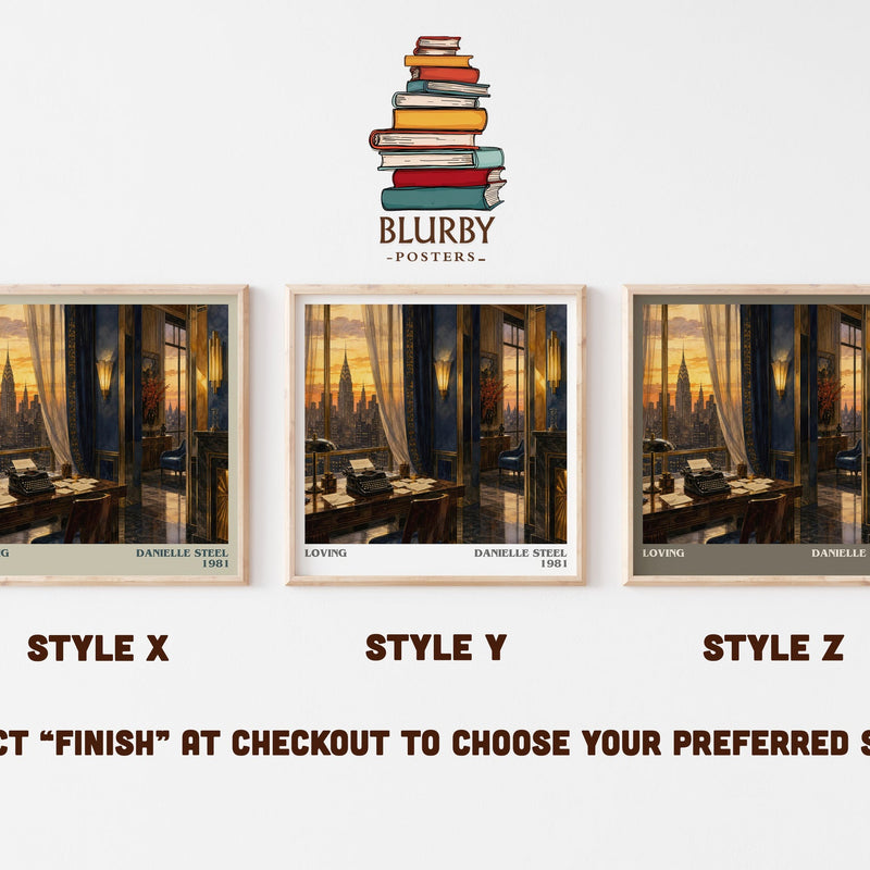 Loving literary print in frame leaning in hallway – romance wall art