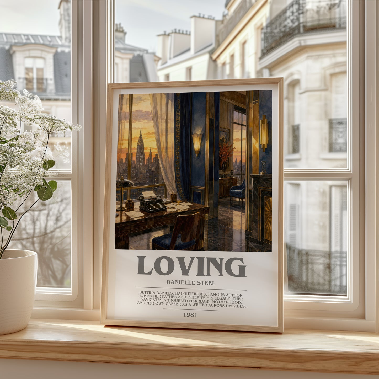 Loving bookish poster colour and style options – Danielle Steel book art