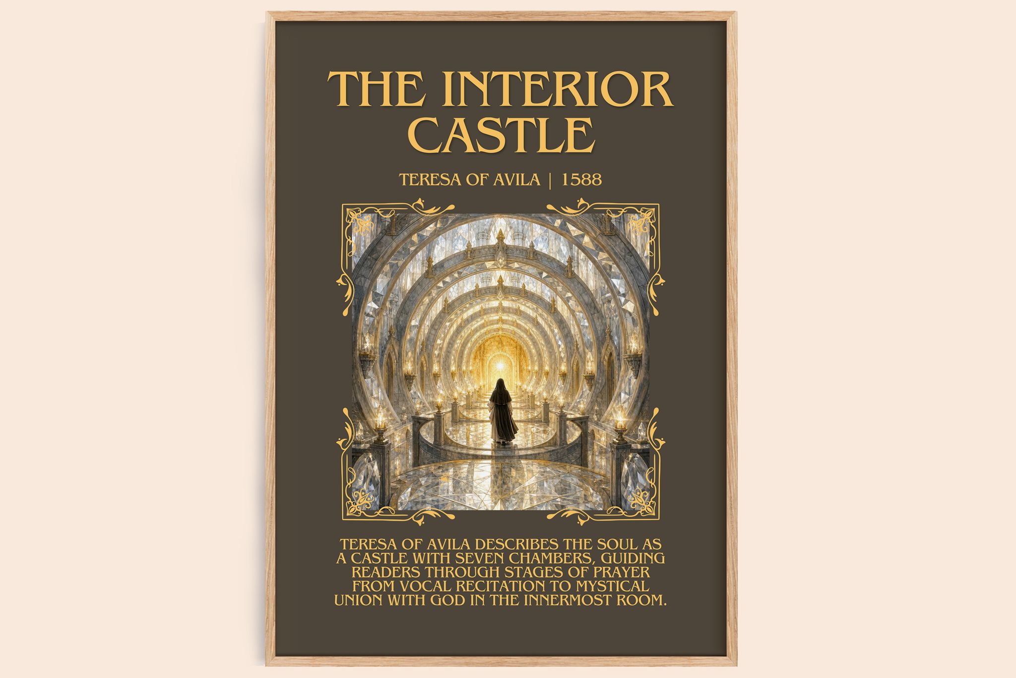 The Interior Castle Minimalist Book Poster by Teresa of Avila