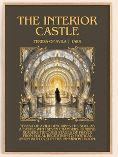 The Interior Castle Minimalist Book Poster by Teresa of Avila – book poster