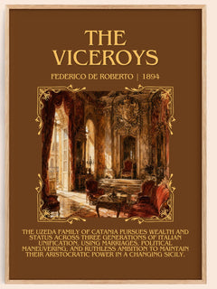 The Viceroys Minimalist Book Poster by Federico De Roberto – book poster