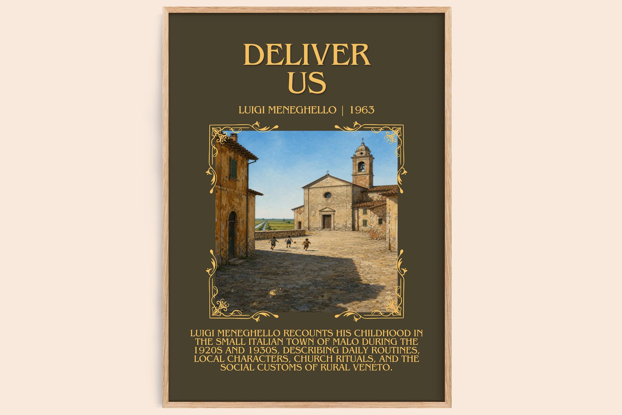 Deliver Us Minimalist Book Poster by Luigi Meneghello