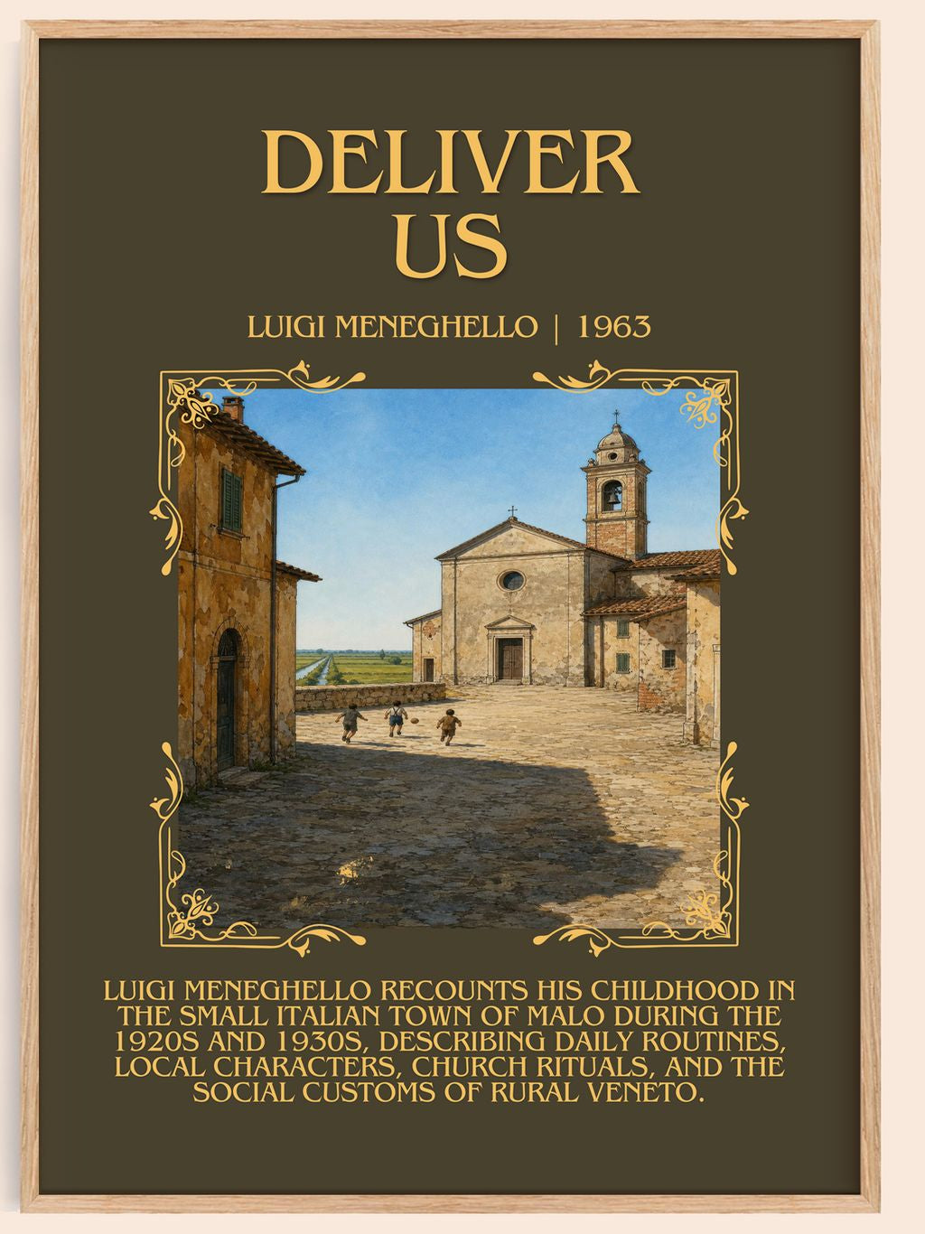Deliver Us Minimalist Book Poster by Luigi Meneghello – book poster