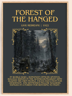 Forest of the Hanged Minimalist Book Poster by Liviu Rebreanu – book poster