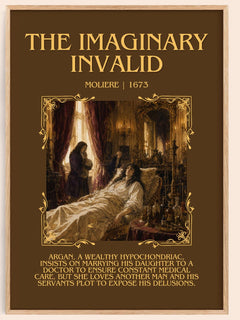 The Imaginary Invalid Minimalist Book Poster by Molière – book poster