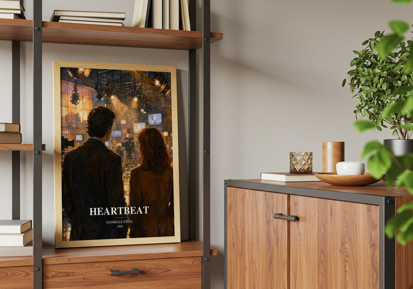 Heartbeat book watercolour illustration paper finish options – matte satin gloss