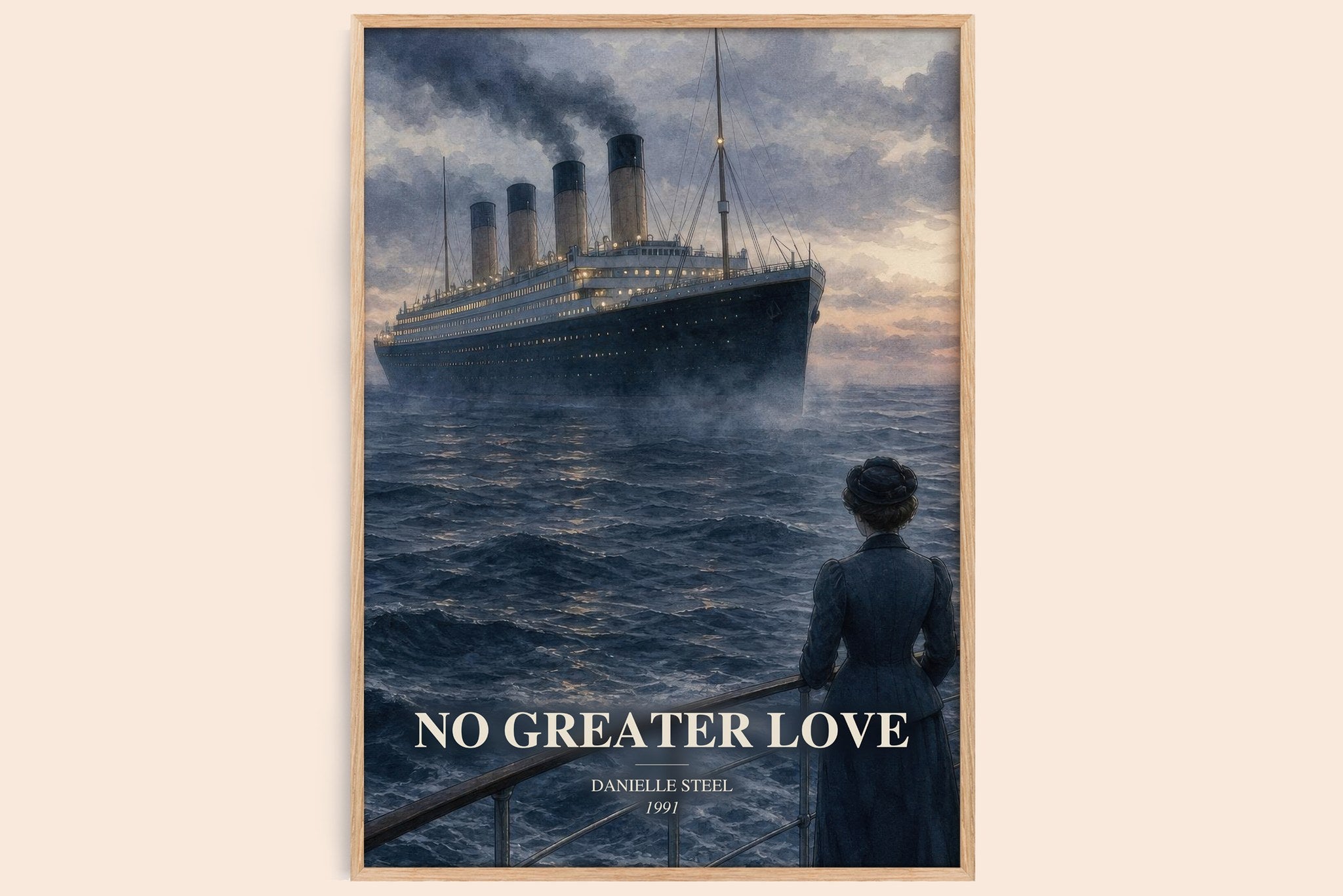 No Greater Love Book Watercolour Illustration by Danielle Steel