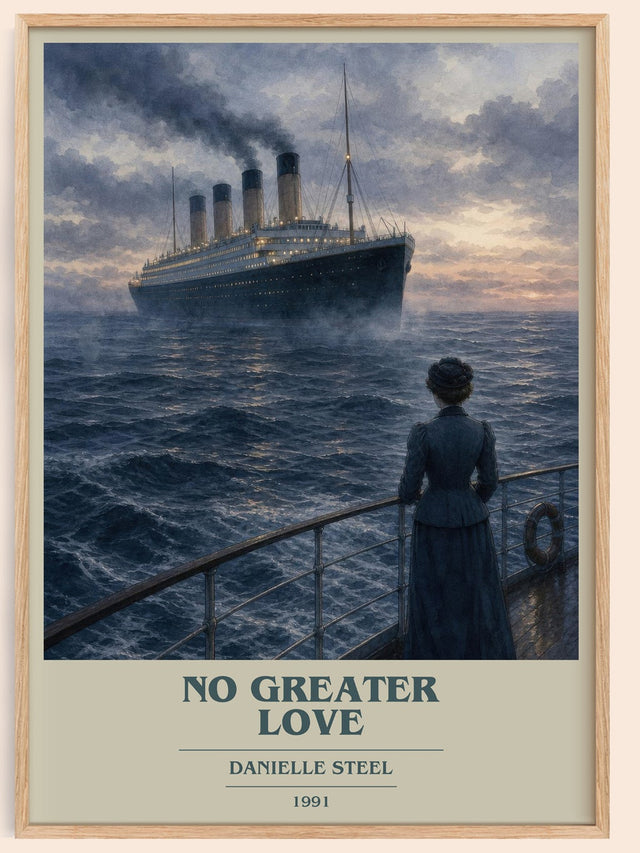 No Greater Love Book Cover Poster by Danielle Steel