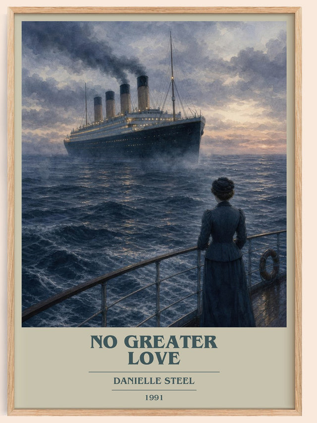 No Greater Love Book Cover Poster by Danielle Steel