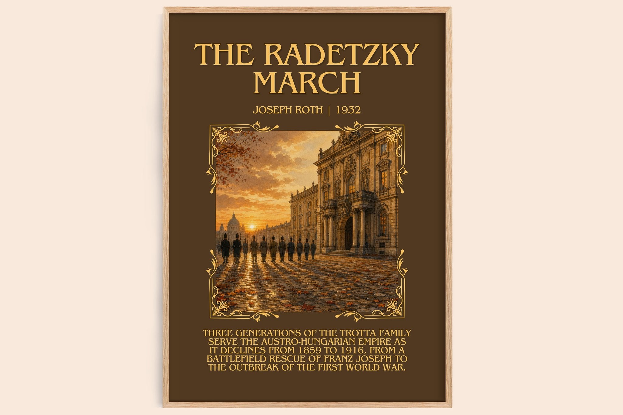The Radetzky March Minimalist Book Poster by Joseph Roth