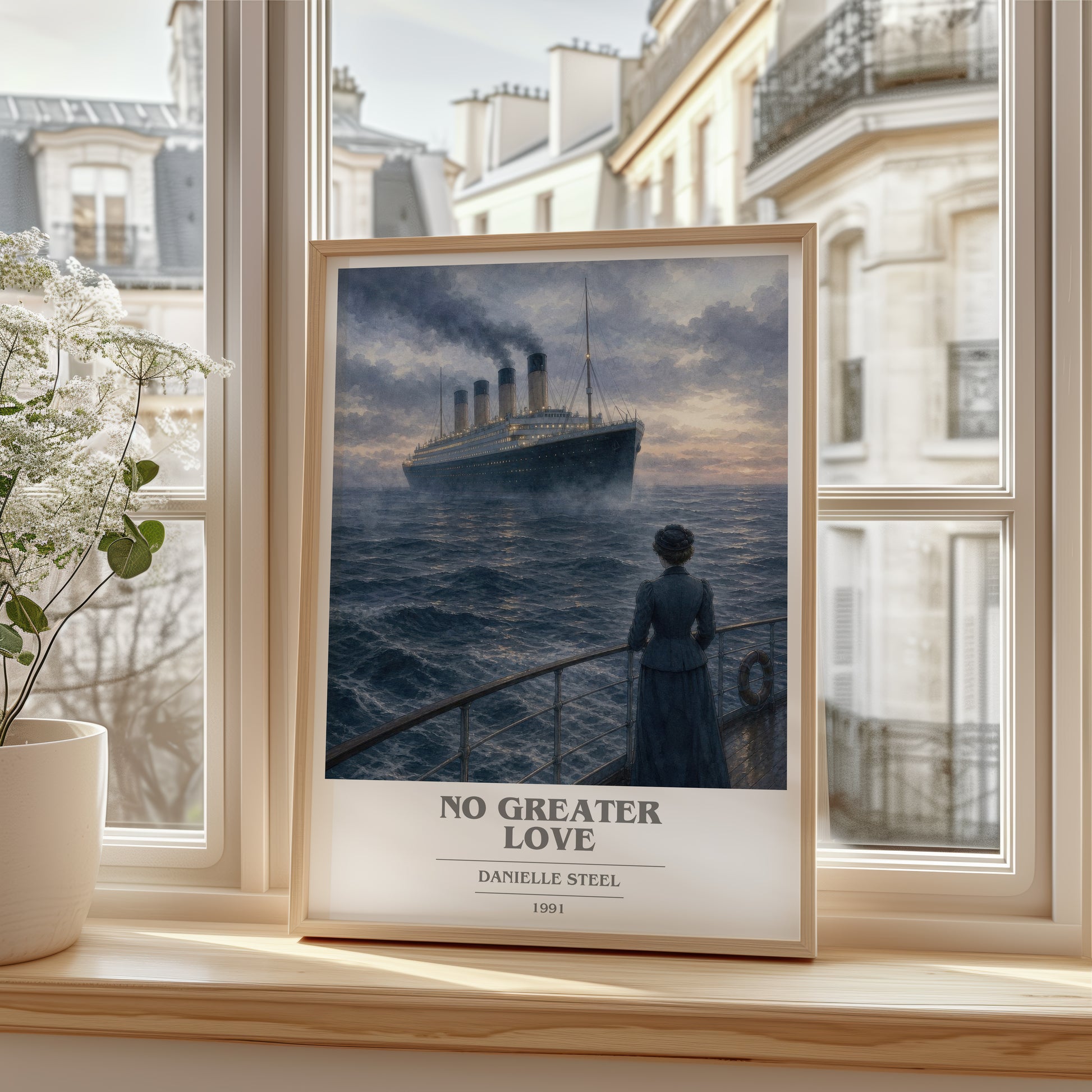 No Greater Love book cover poster colour and style options – Danielle Steel book art