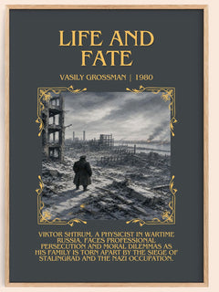 Life and Fate Minimalist Book Poster by Vasily Grossman – book poster