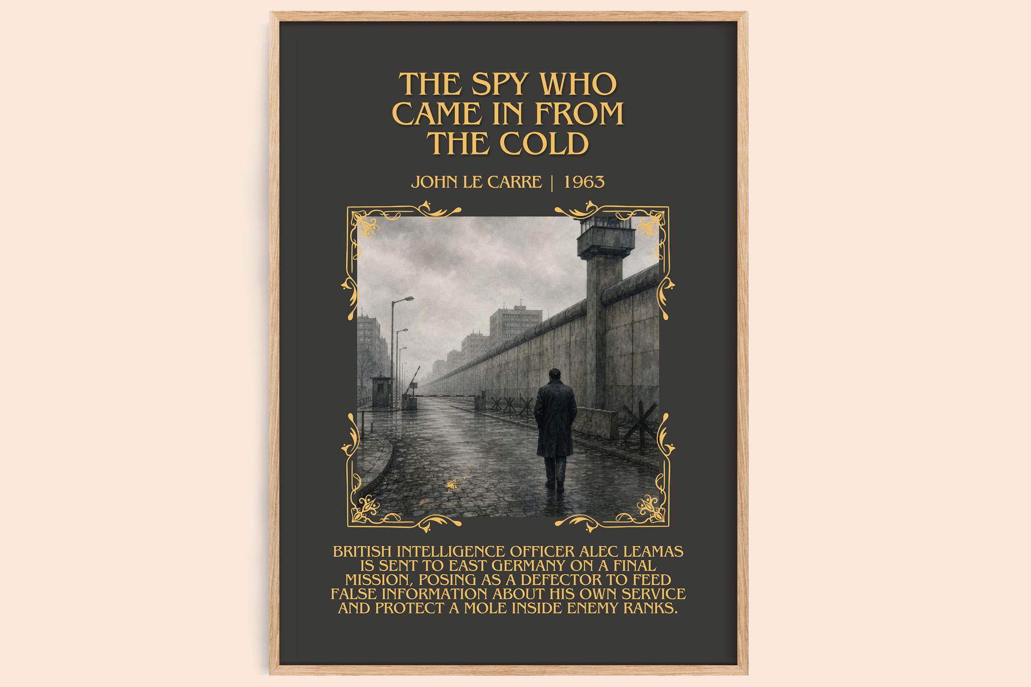 Spy Who Came in From the Cold Minimalist Book Poster by John le Carré