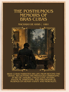 Posthumous Memoirs of Bras Cubas Minimalist Book Poster by M. Assis – book poster