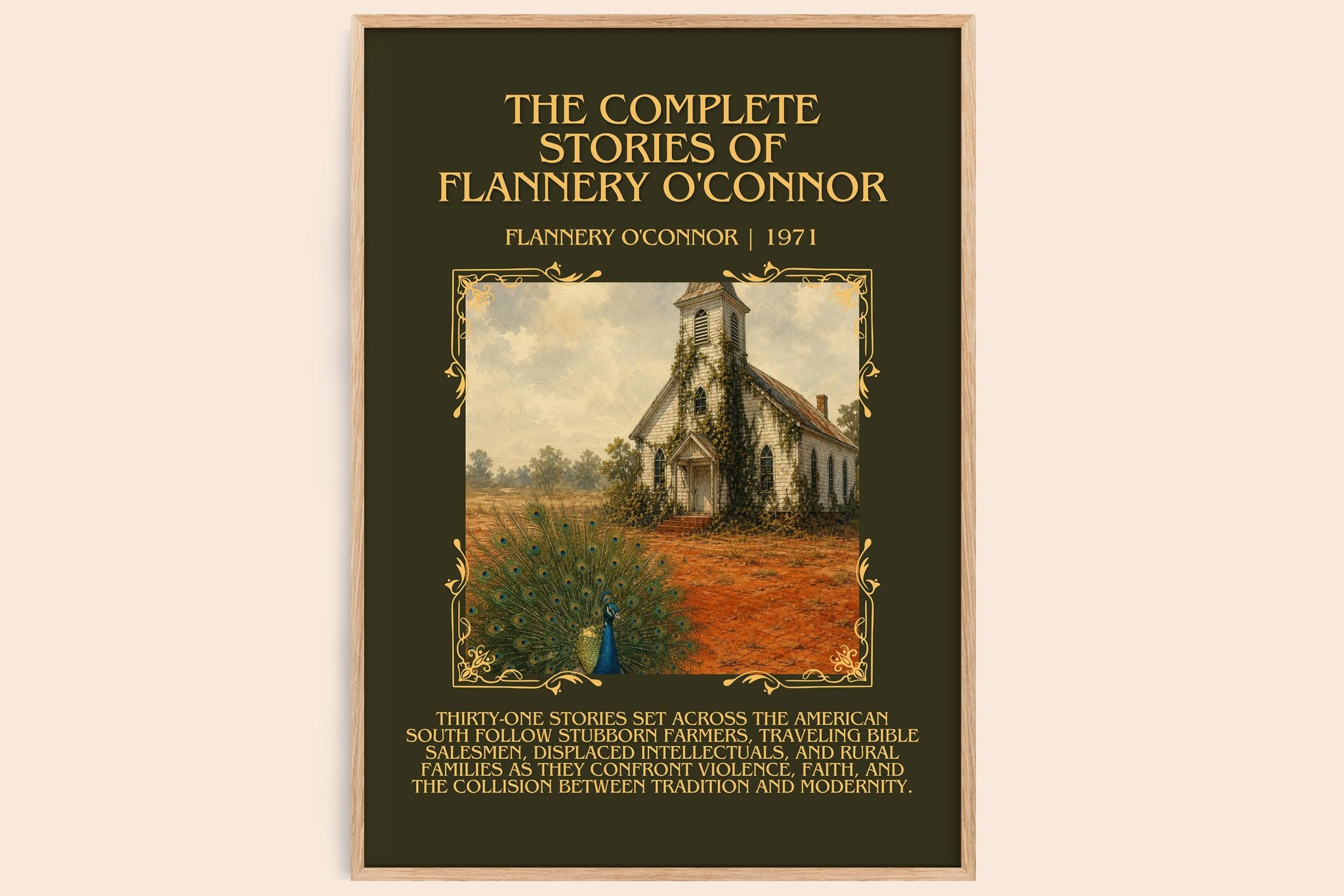 The Complete Stories of Flannery O'Connor Minimalist Book Poster by Flannery O'Connor