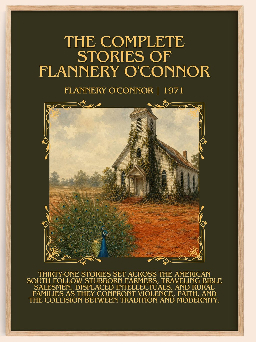 The Complete Stories of Flannery O'Connor Minimalist Book Poster by Flannery O'Connor – book poster