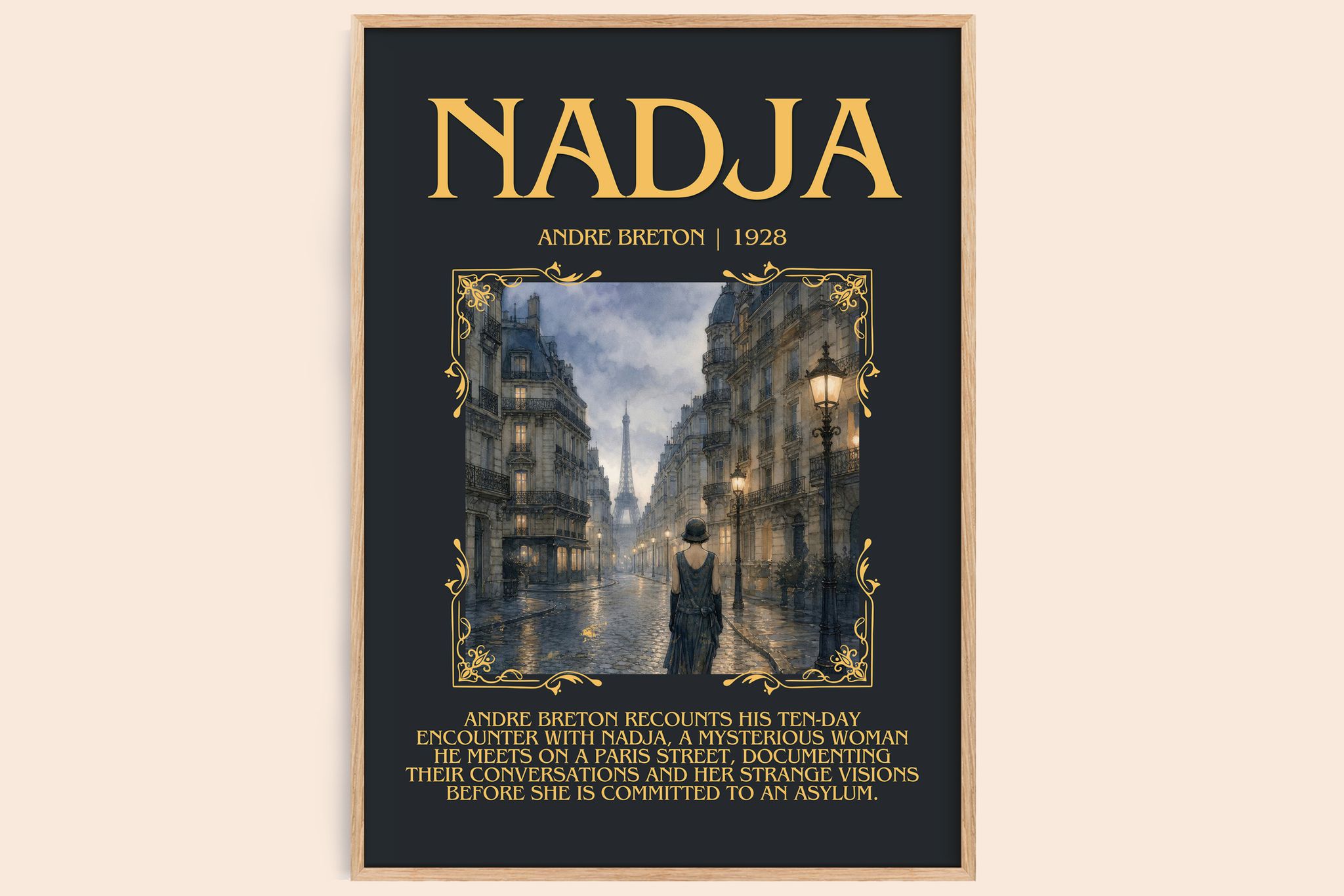Nadja Minimalist Book Poster by André Breton