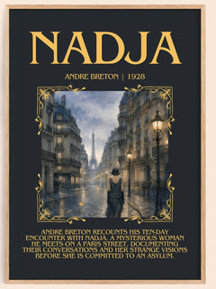Nadja Minimalist Book Poster by André Breton – book poster