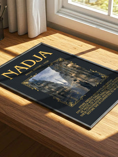 Nadja Minimalist Book Poster by André Breton – print on a sunlit desk