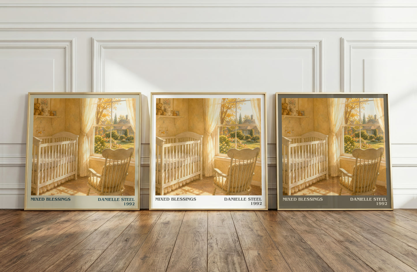 Mixed Blessings literary art print colour and style options – Danielle Steel book art