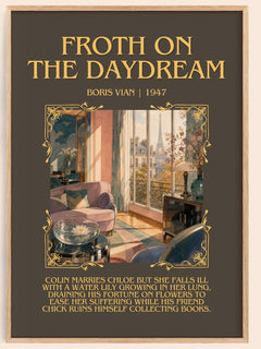 Froth on the daydream Minimalist Book Poster by Boris Vian – book poster