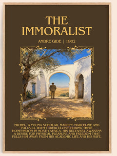 The Immoralist Minimalist Book Poster by André Gide – book poster