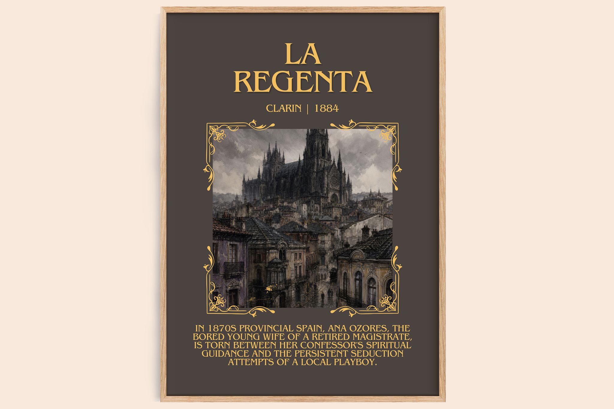 La Regenta Minimalist Book Poster by Clarín