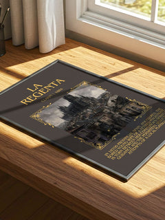 La Regenta Minimalist Book Poster by Clarín – print on a sunlit desk