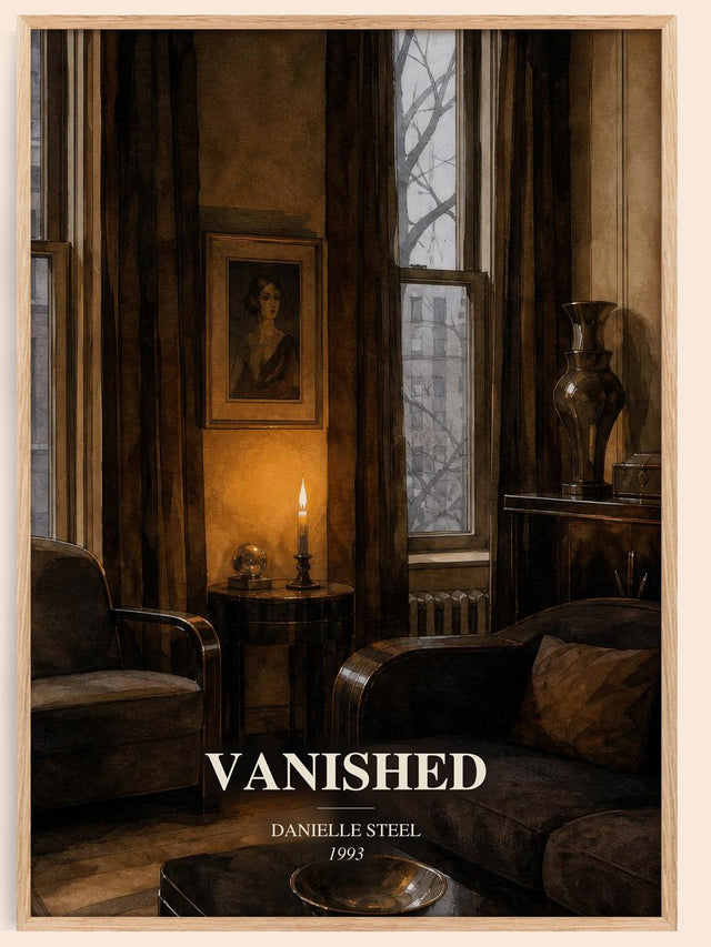 Vanished Book Watercolour Illustration by Danielle Steel